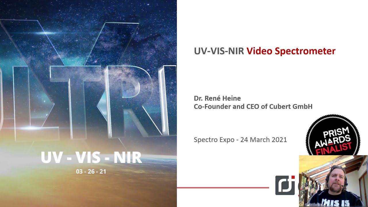 UV-VIS-NIR Video Spectrometer - Cubert ULTRIS X20 Market Start - Whispers 2021