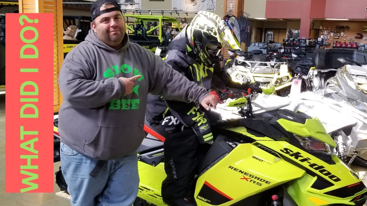 Ski doo XRS 850 Renegade 2020 (Delivery walk through)