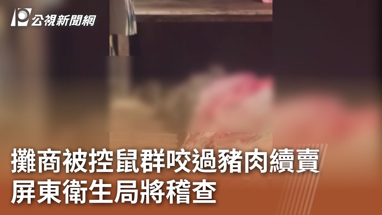 攤商被控鼠群咬過豬肉續賣 屏東衛生局將稽查｜20260207 公視午間新聞
