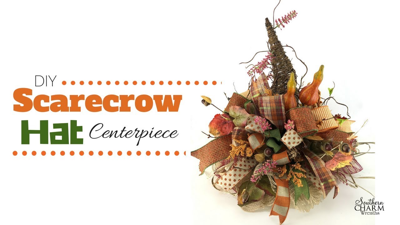 DIY Fall Scarecrow Hat Centerpiece for Your Table