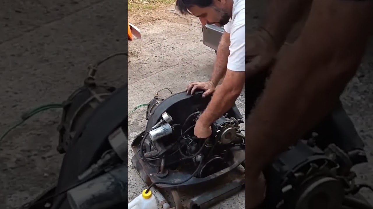 dando partida no motor 1300 do fusca depois de 15 anos parado sera que pegou?