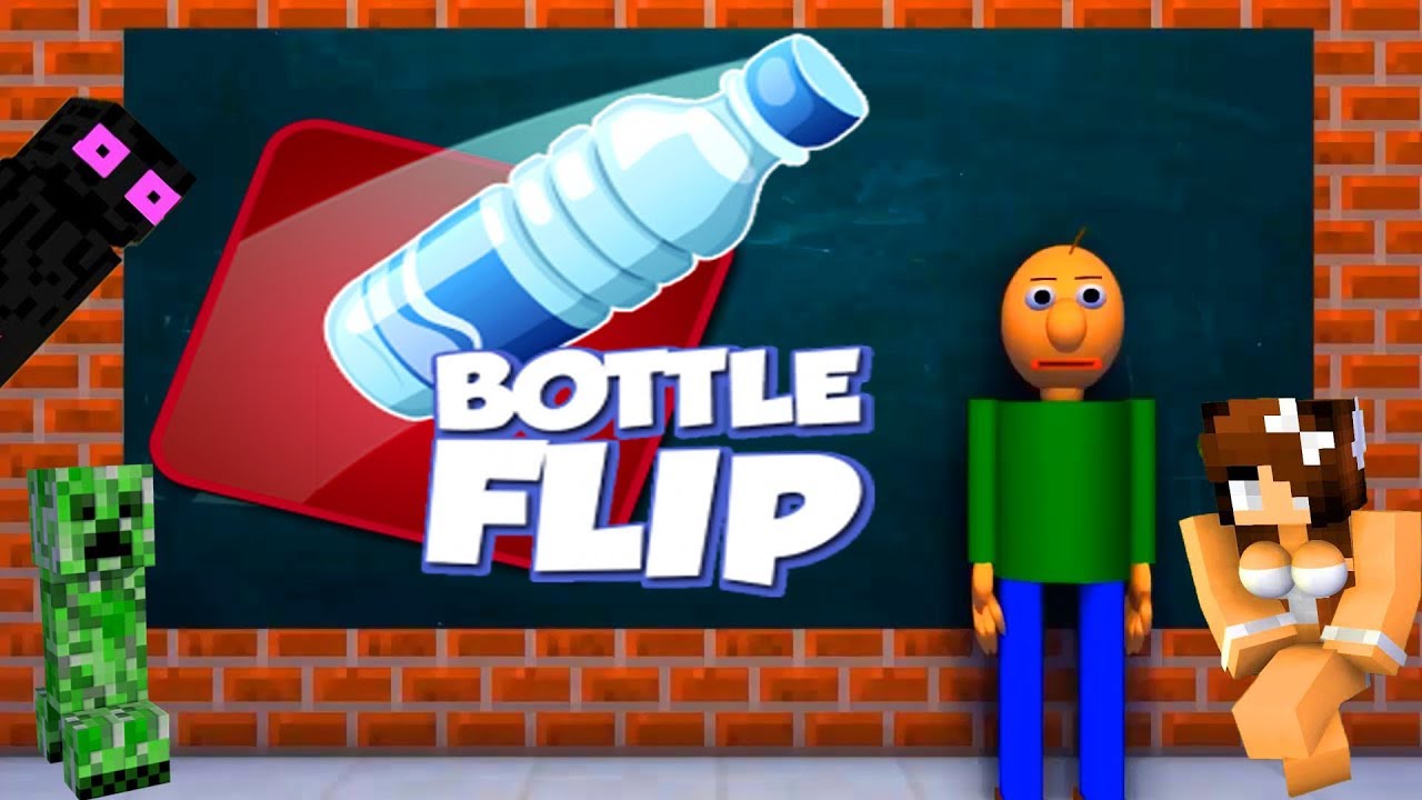MONSTER SCHOOL : BOTTLE FLIP CHALLENGE TOP 5 EPISODES / Best Minecraft Animations