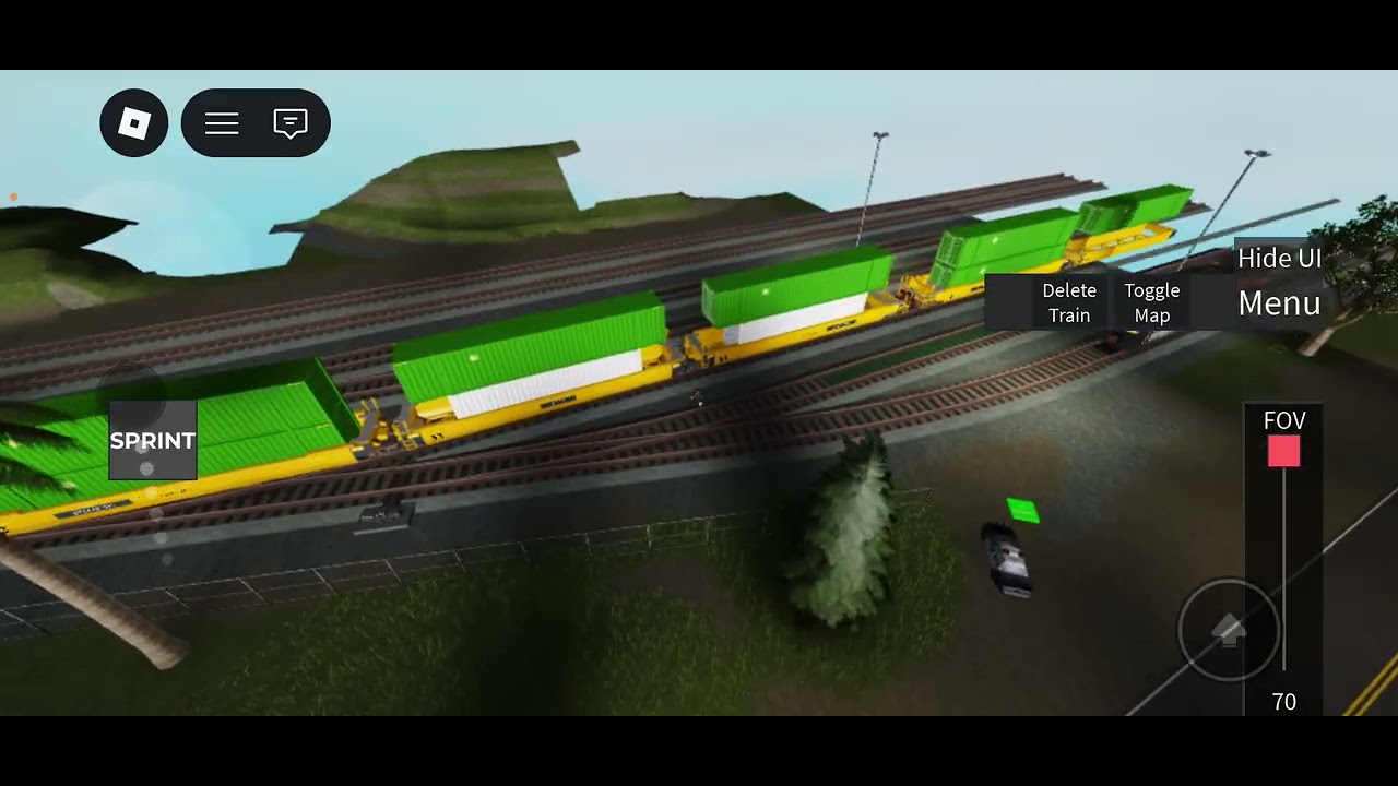 Train jurnoey in Roblox train simulator beta