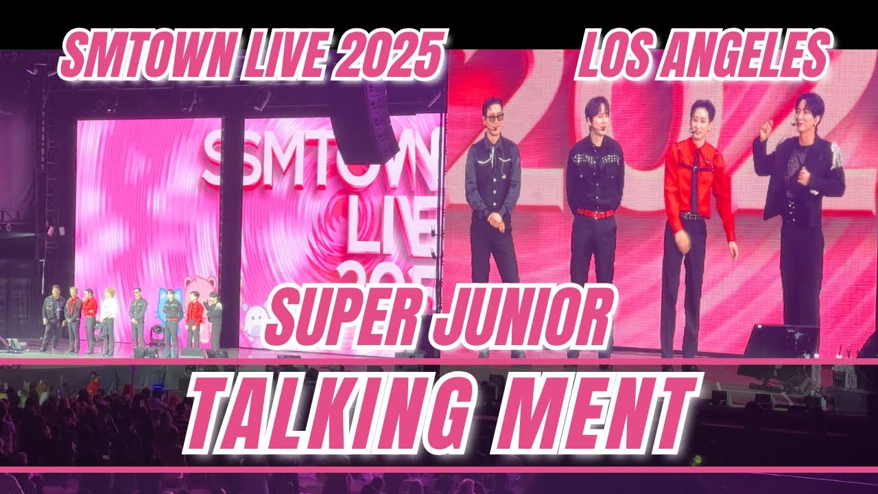 Super Junior (Talking Men) SMTOWN вживую в Лос-Анджелесе, Лос-Анджелес, 2025 #superjunior #smtown