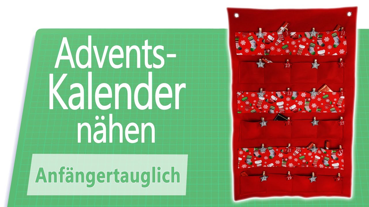 Wiederverwendbaren Adventskalender nähen [Geschenkidee]