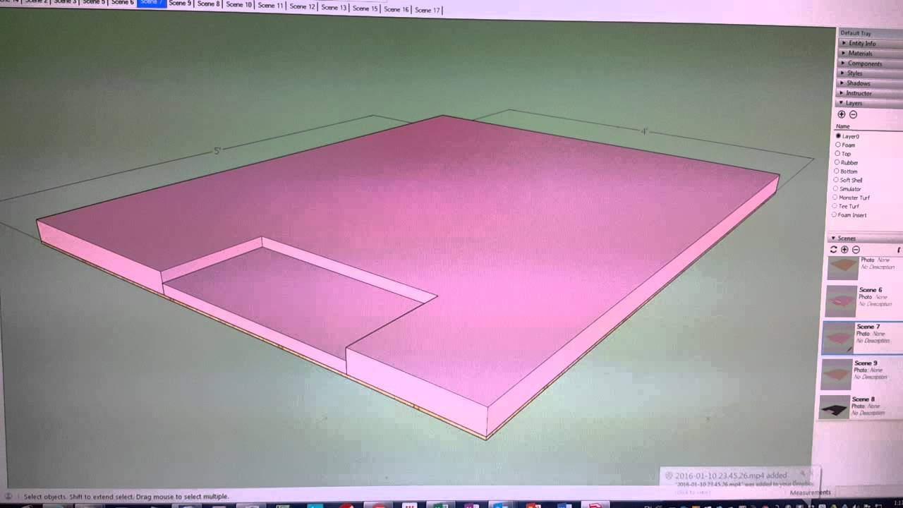 Proposed Design for OptiShot2 Golf Stance Mat