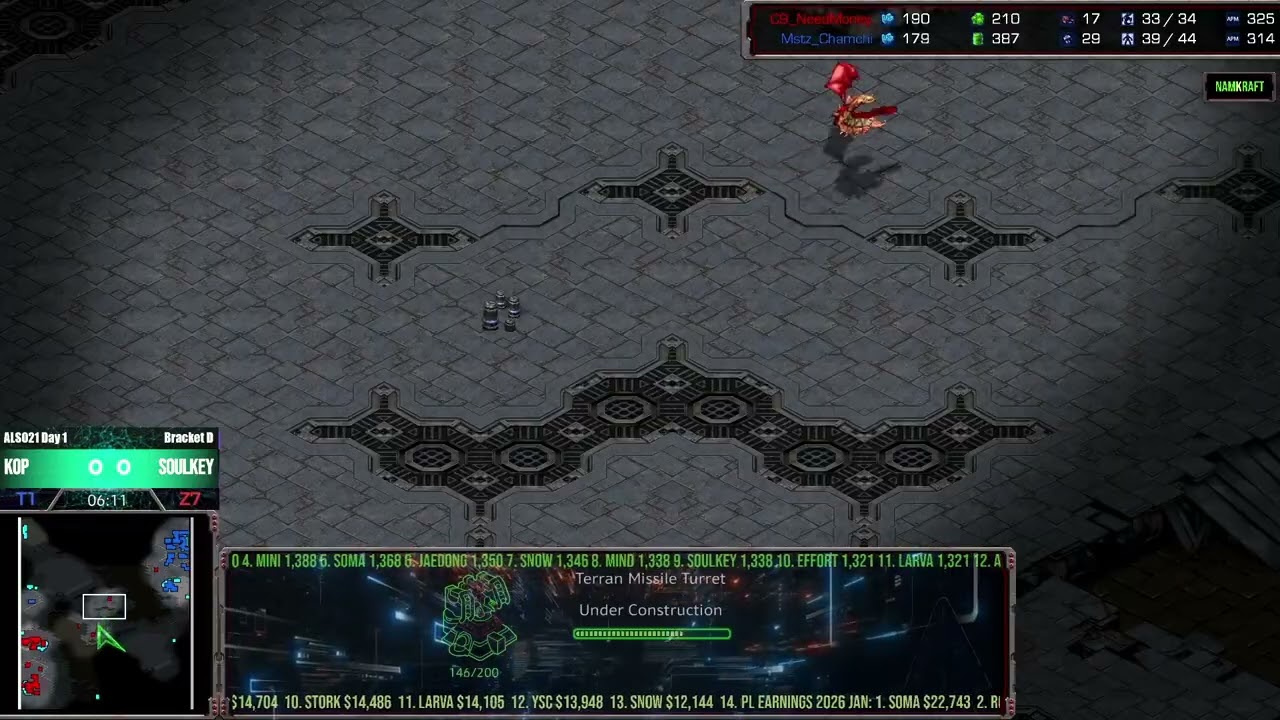 🔥ASL S21 Open Day 1 Group D Soulkey vs Kop ZvT @ Match Point | Starcraft Commentary