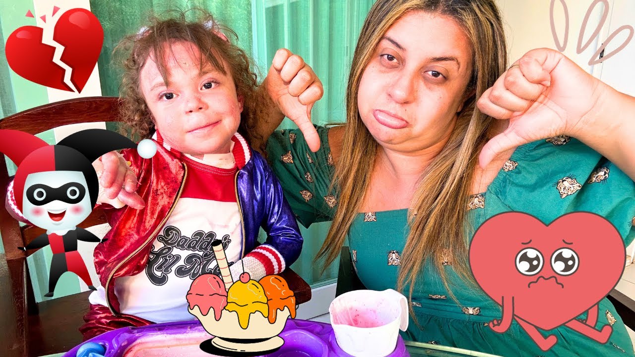 FIZ UM SORVETE DA ARLEQUINA COM ELOAH DE ARAÚJO !