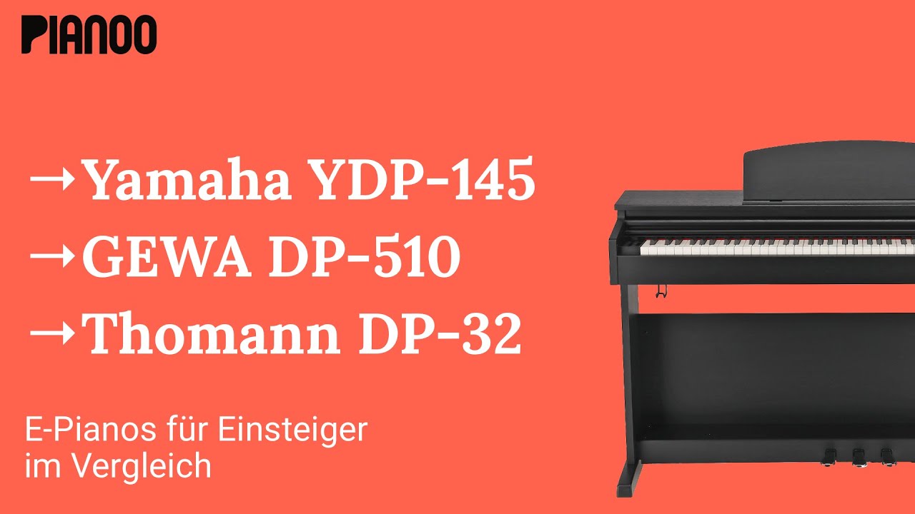 Shootout! Yamaha YDP-145 vs. GEWA DP-510 vs. Thomann DP-32 - Einsteiger E-Pianos im Vergleich