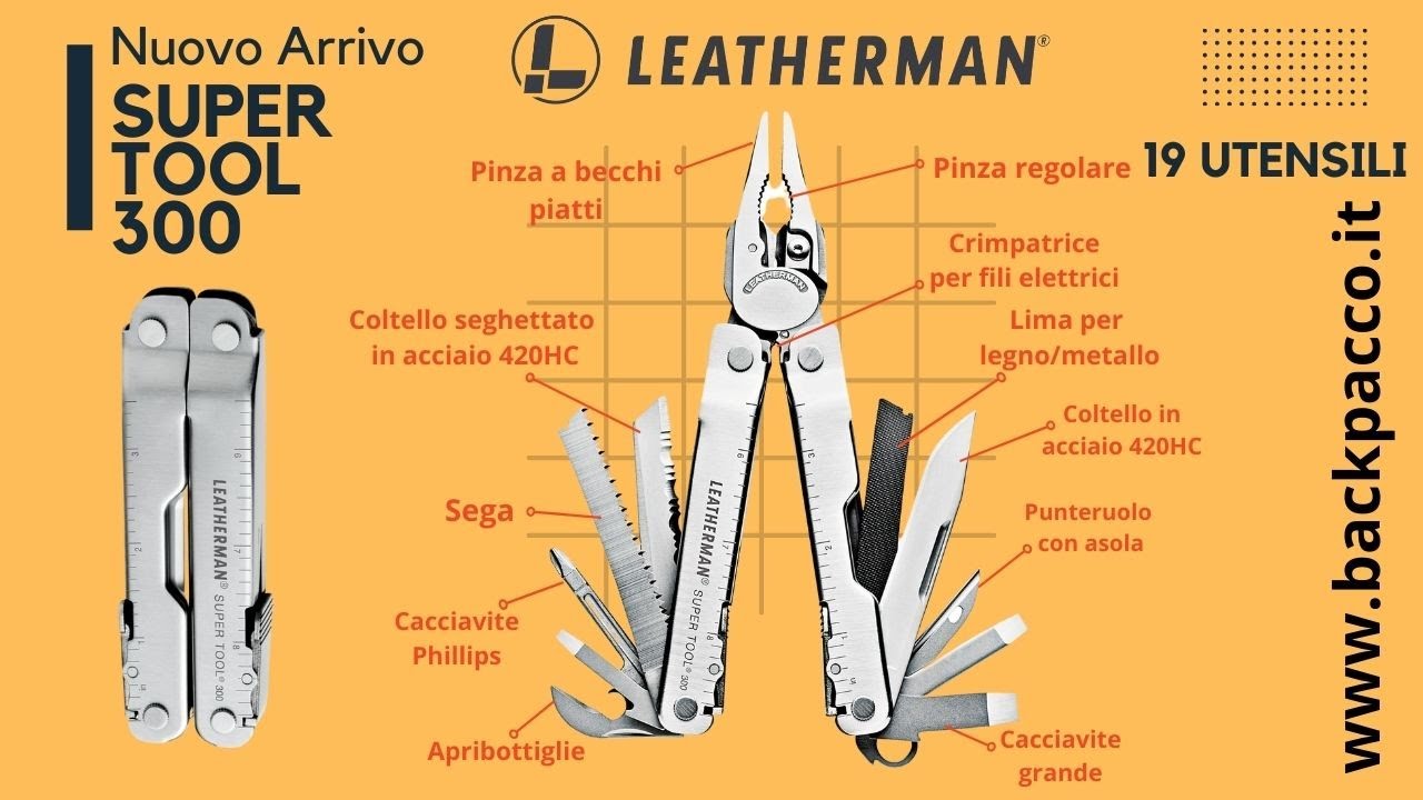 Nuovo Arrivo su BackPacco: Leatherman Supertool 300