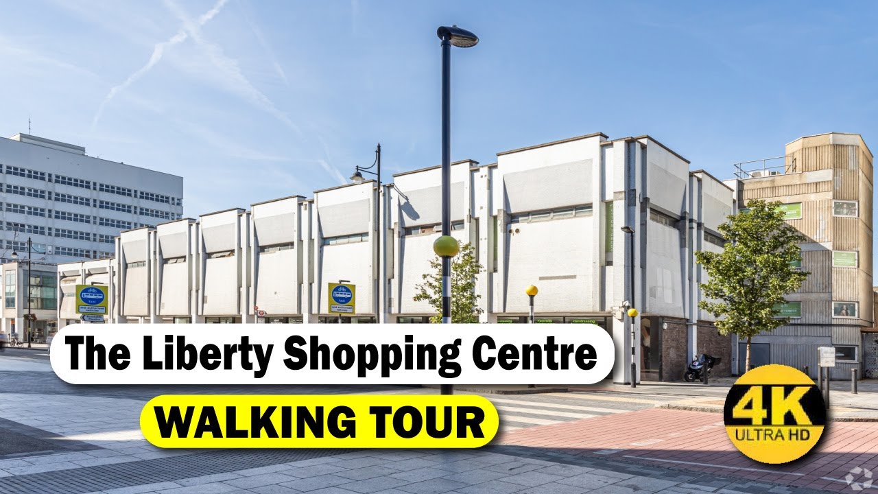 Walking Tour The Liberty Shopping Centre Romford London 4K 60fps
