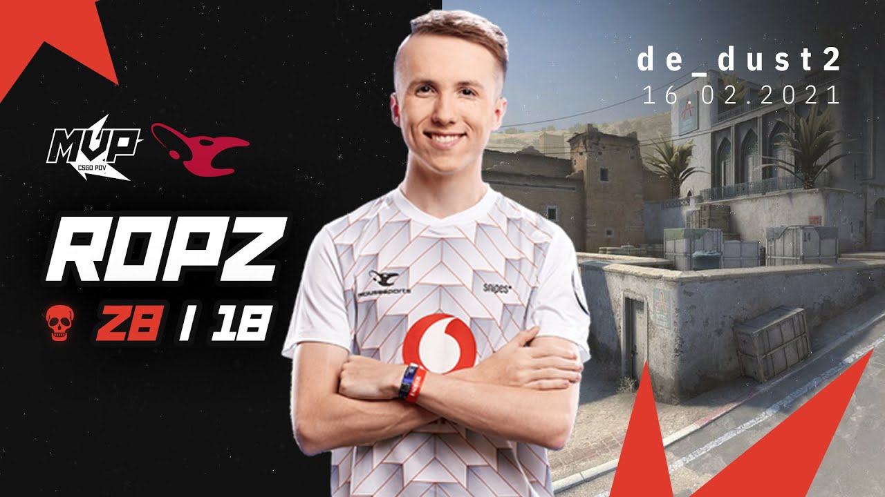 MVP CSGO POV: mousesports ropz (28/18) vs Gambit (de_dust2) @ IEM Katowice 2021