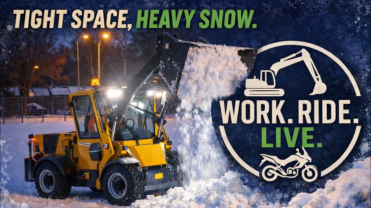 Only a Pro Can Do This – Snow Clearing in a Tight Schoolyard 