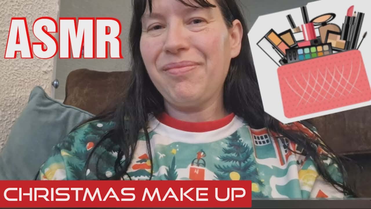 ASMR Doing your Make Up for the Christmas Party      RP