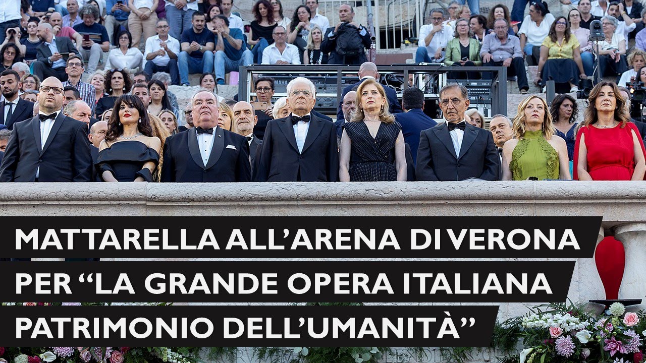 Mattarella all'Arena di Verona per il concerto 
