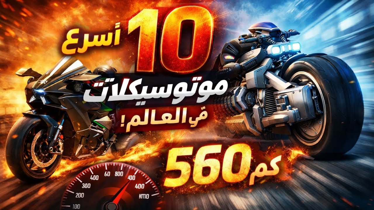 أسرع 10 موتوسيكلات في العالم | وحوش تكسر حاجز 500 كم/س!