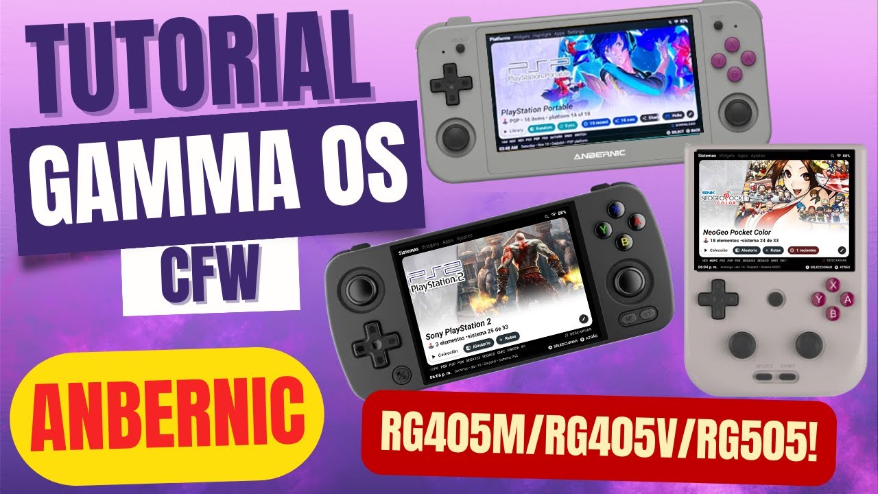 Gamma OS CFW Tutorial en español para Anbernic RG405M/RG405V/RG505 🤘