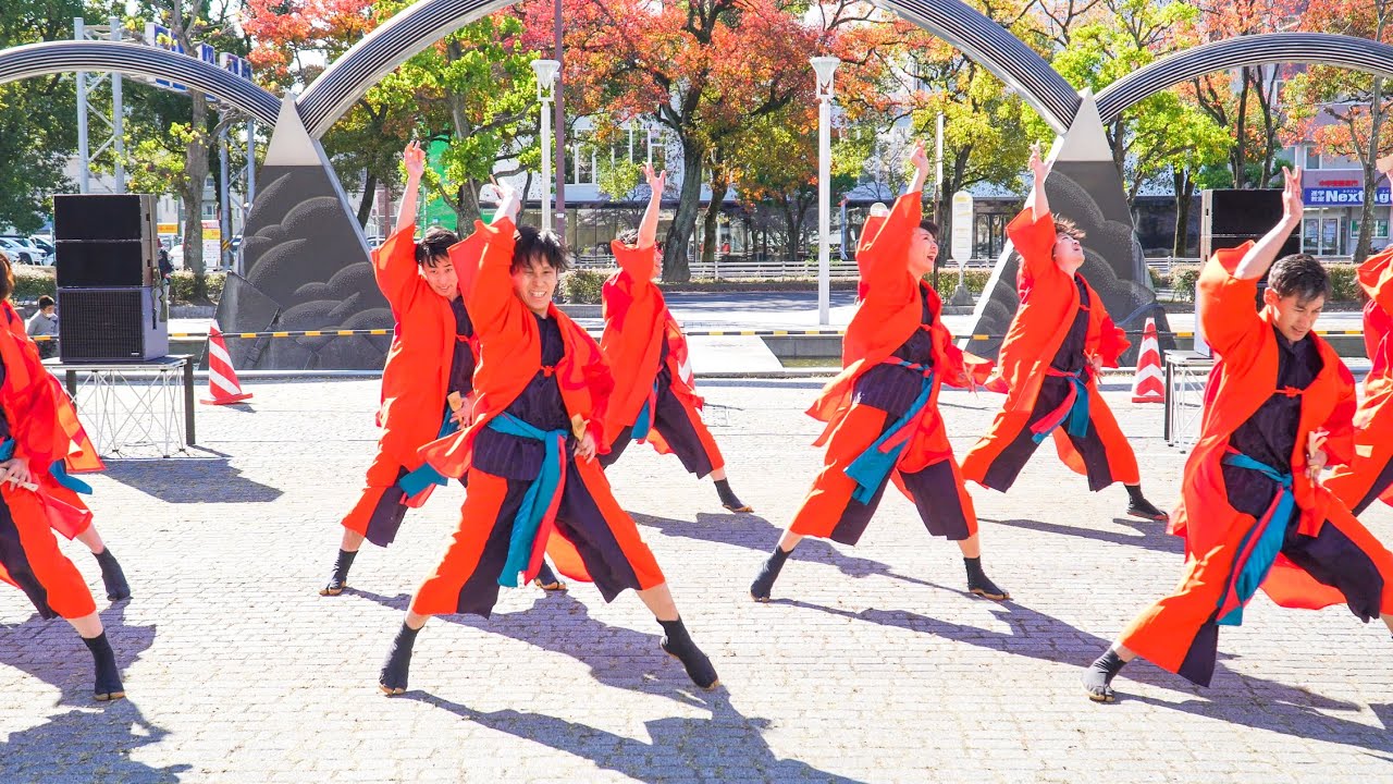 [4K] AZUKI 1回目　四日市よさこい祭り やったろ舞 2021 プレイベント (中央)