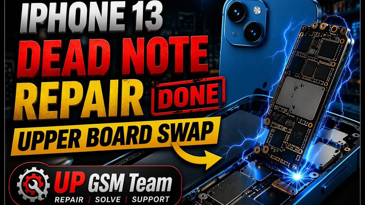 IPHONE 13 DEAD NOTE REPAIR UPPER BOARD SWAP DONE ✅ @upgsmteam (CHARGING PER LAGANE PER DEAD HUA THA)