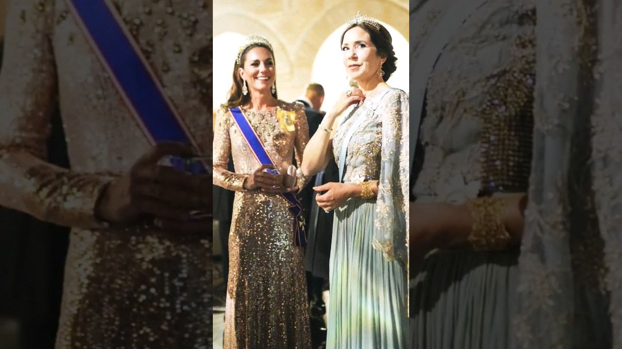 Queen Mary and Princess Catherine 👑 #crown #katemiddleton #queen #reel  #mary #royal #denmark #uk