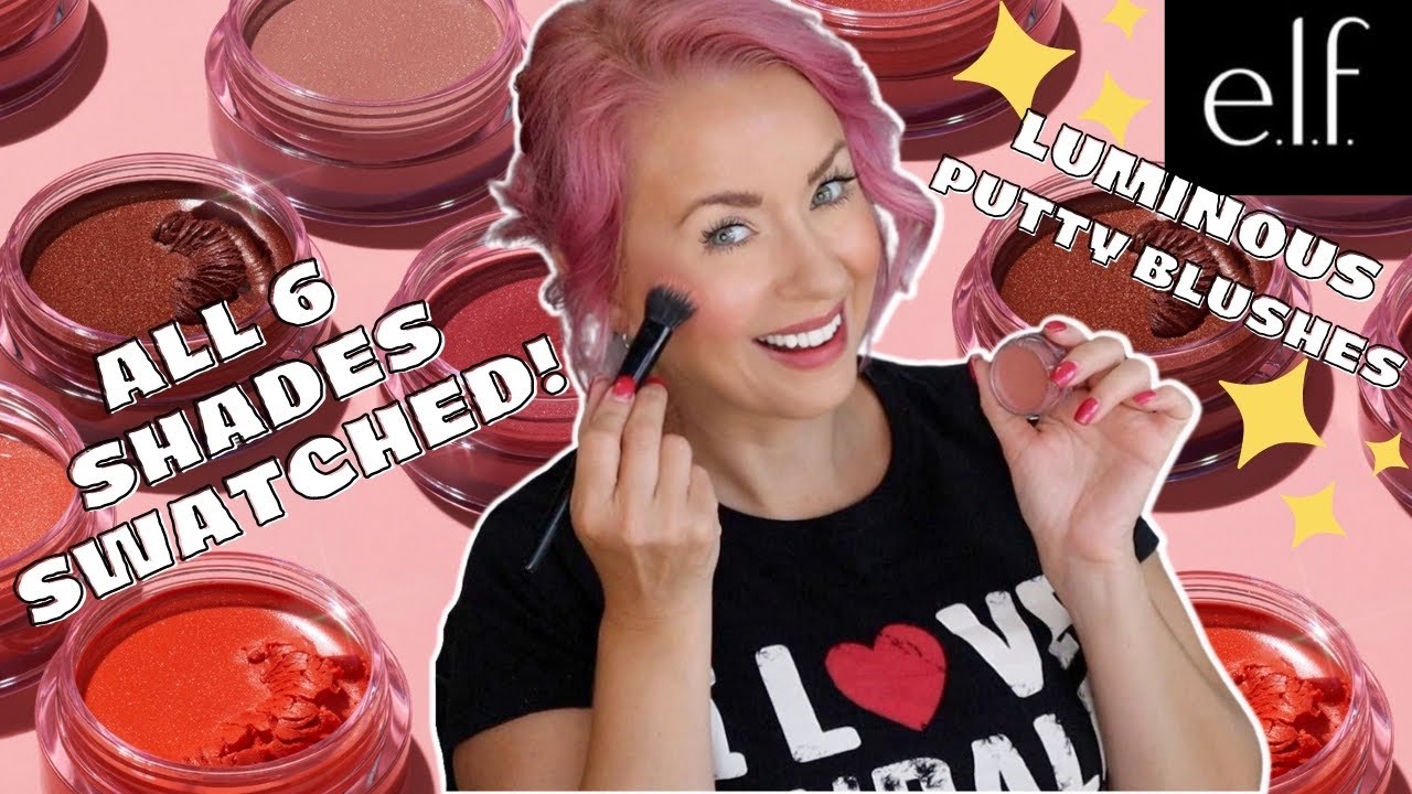 NEW ELF LUMINOUS PUTTY BLUSHES CHEEK SWATCHED | Steff's Beauty Stash