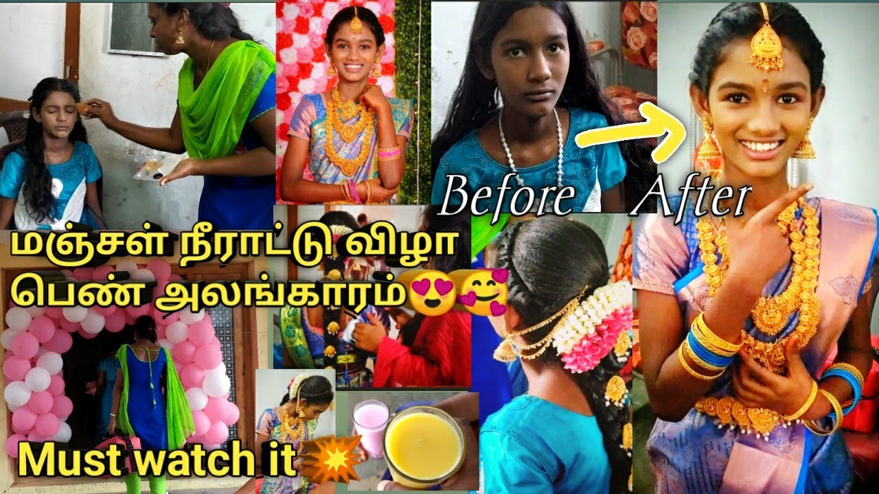Puberty function Makeup Vlog| Makeup vlog in tamil| Azhakin Mugavari