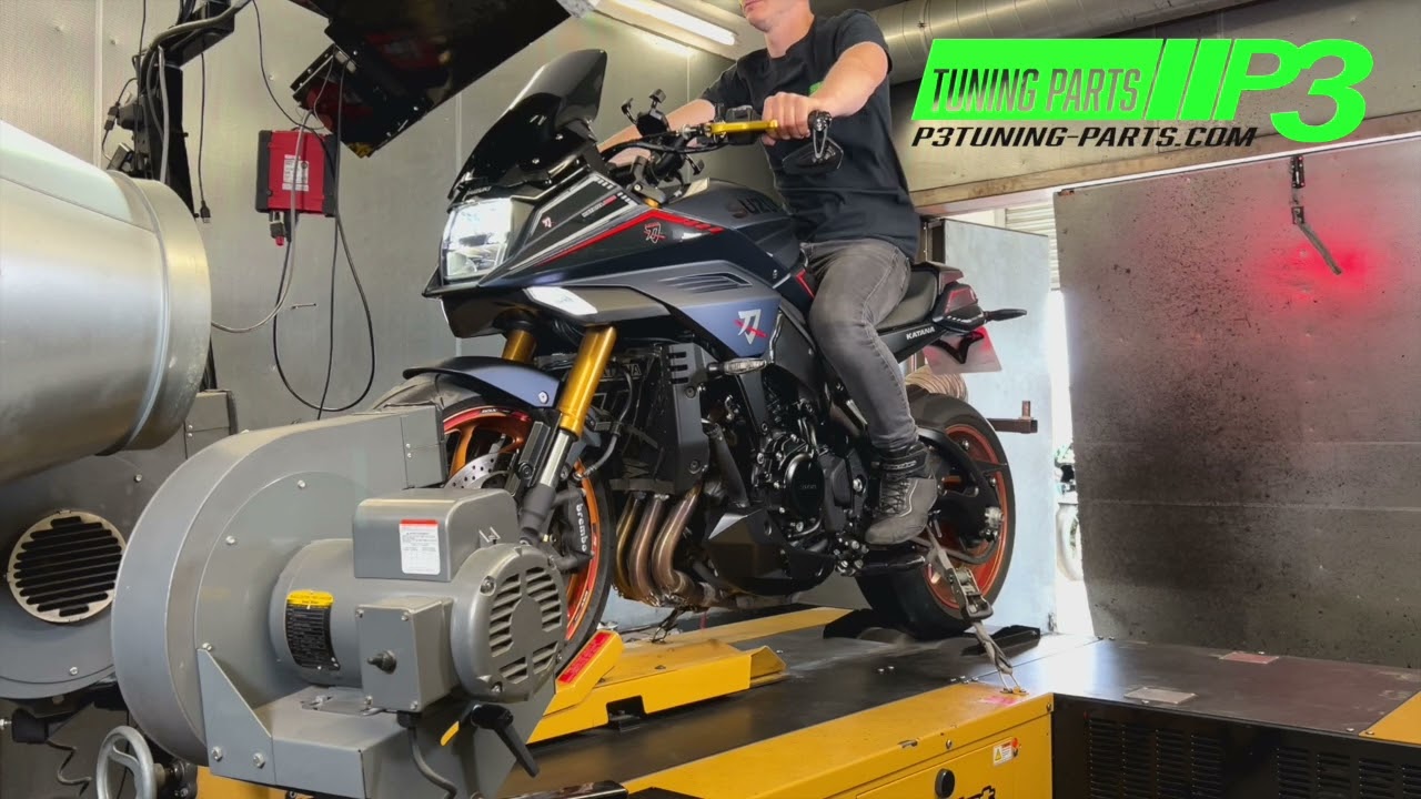 Suzuki Katana GSX S 1000 DNA Performance air filter Black Widow Yoshimura Exhaust P3 Tuning Dyno ECU