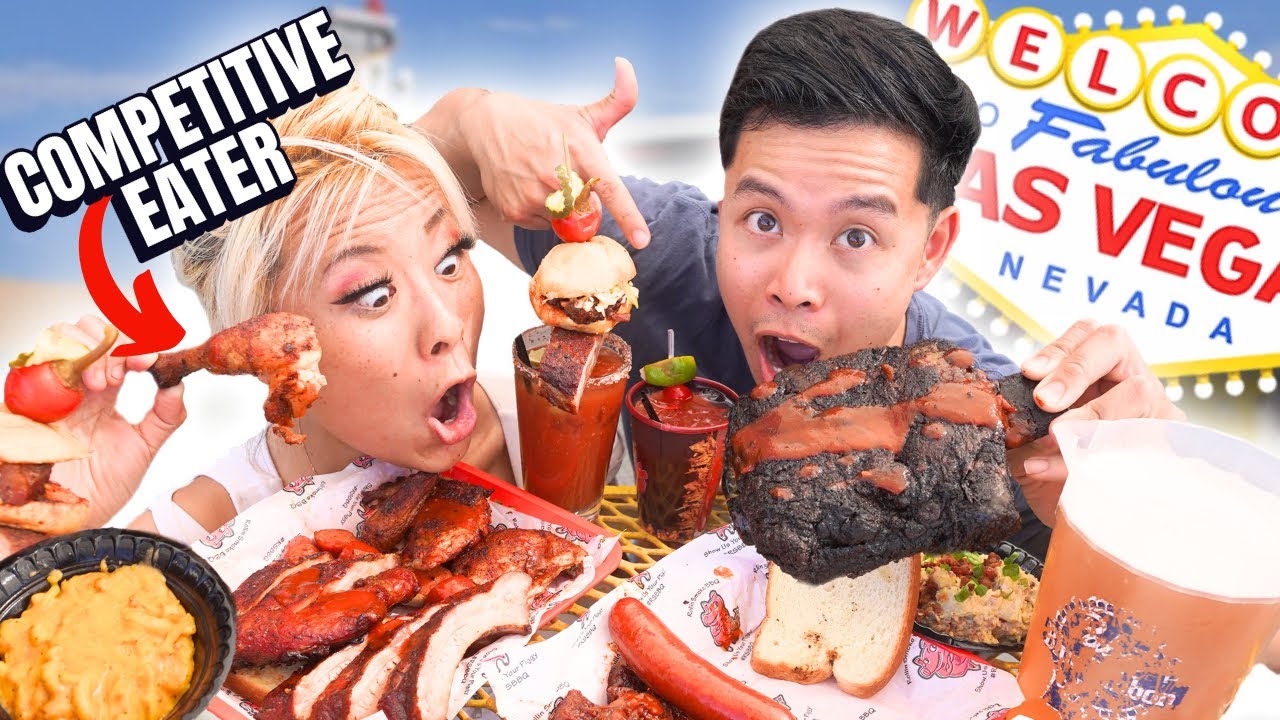 $50 ALL YOU CAN EAT American BBQ In Las Vegas W/ @RainaHuang