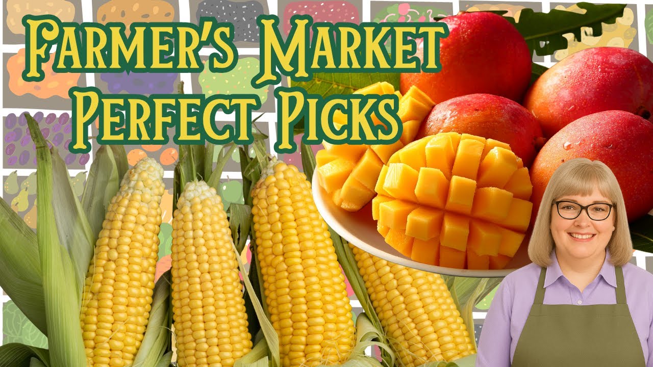 Choosing The Best Farmer's Market Favorites! Fresh Corn and Mangoes!