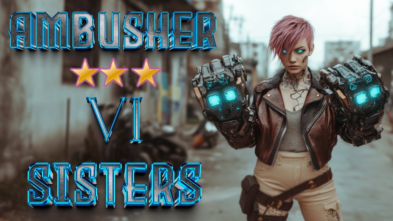 5 Ambusher VI 3 Star- Insane game | Sisters | TFT Into the Arcane | Teamfight Tactics