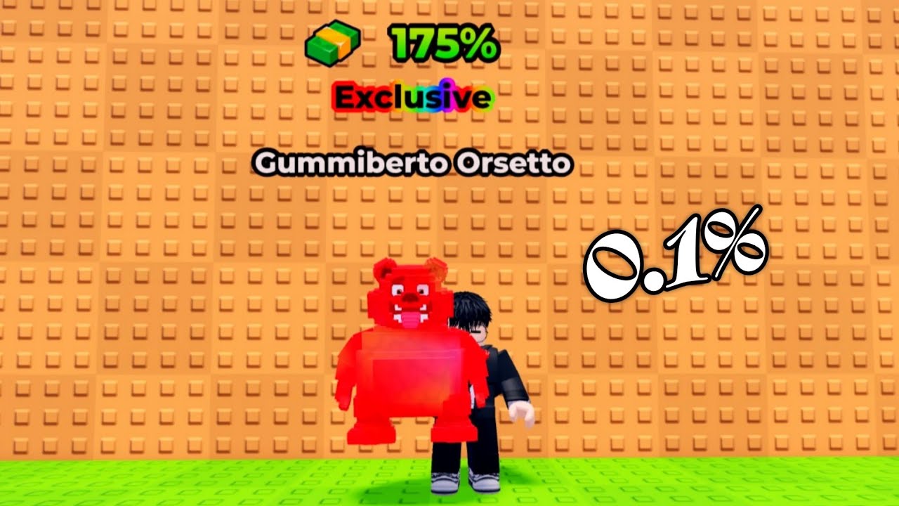 Exclusive Gummiberto Orsetto in Candy Event - Roblox Kick a Lucky Block