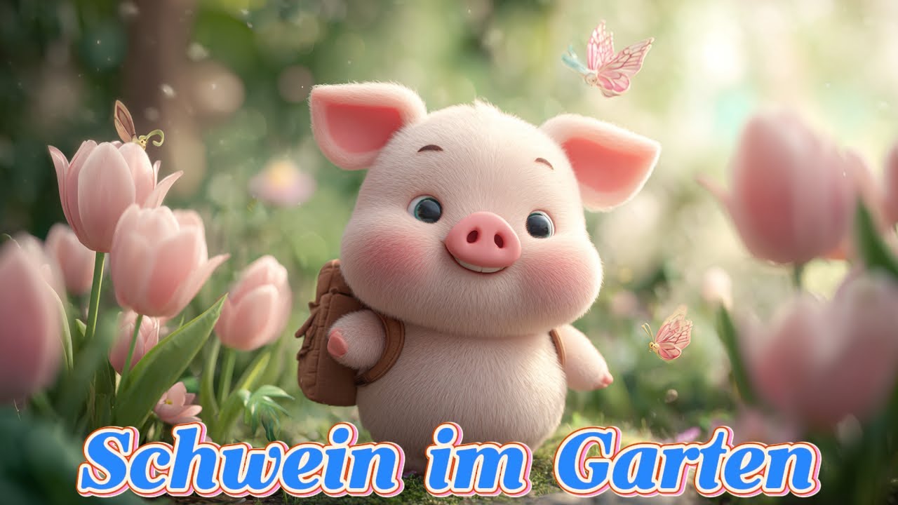 Schwein im Garten remix -Niedliches Lied für Kinder –Fröhliches Kinderlied –Lustiges Lied für Kinder