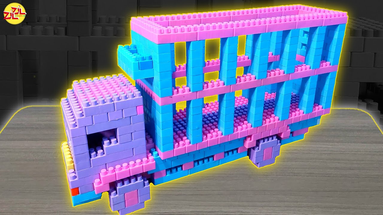 Cara Membuat Truk Pengangkut Ayam dari Lego balok || How to make a CHICKEN TRUCK from Lego blocks