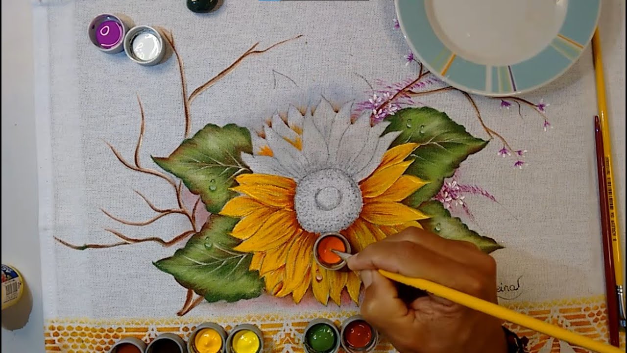 Roberto Ferreira - Aprenda a Pintar Girassol