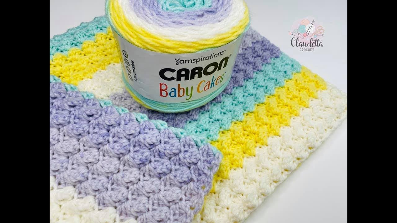CROCHET easy Mini Bobble Blanket / Beginner