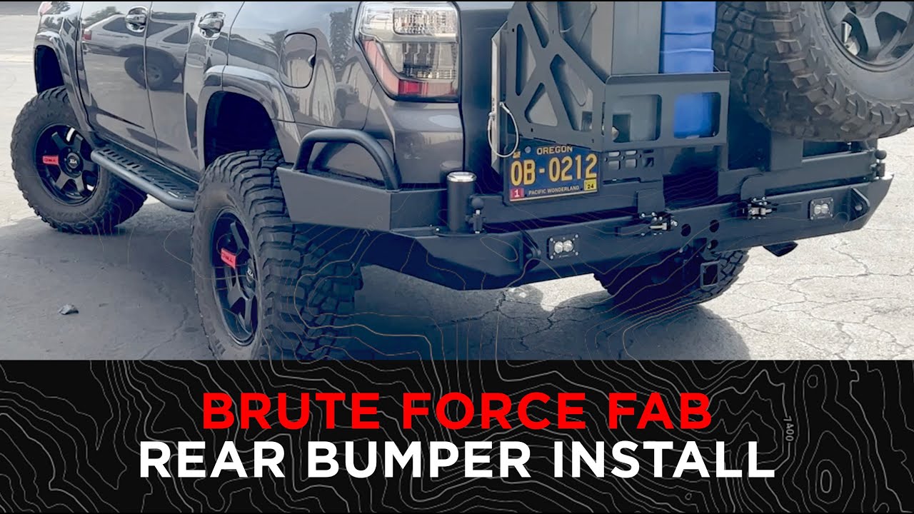 Brute Force Fab FACTORY Rear Bumper install on 5th Gen 4 Runner