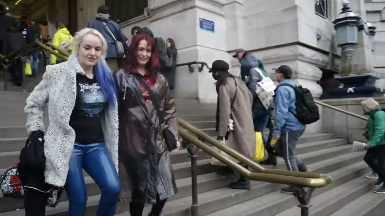 Women in leather or boots fashion street 37