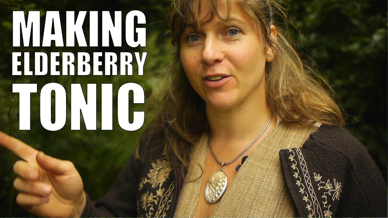 Making Elderberry Tonic