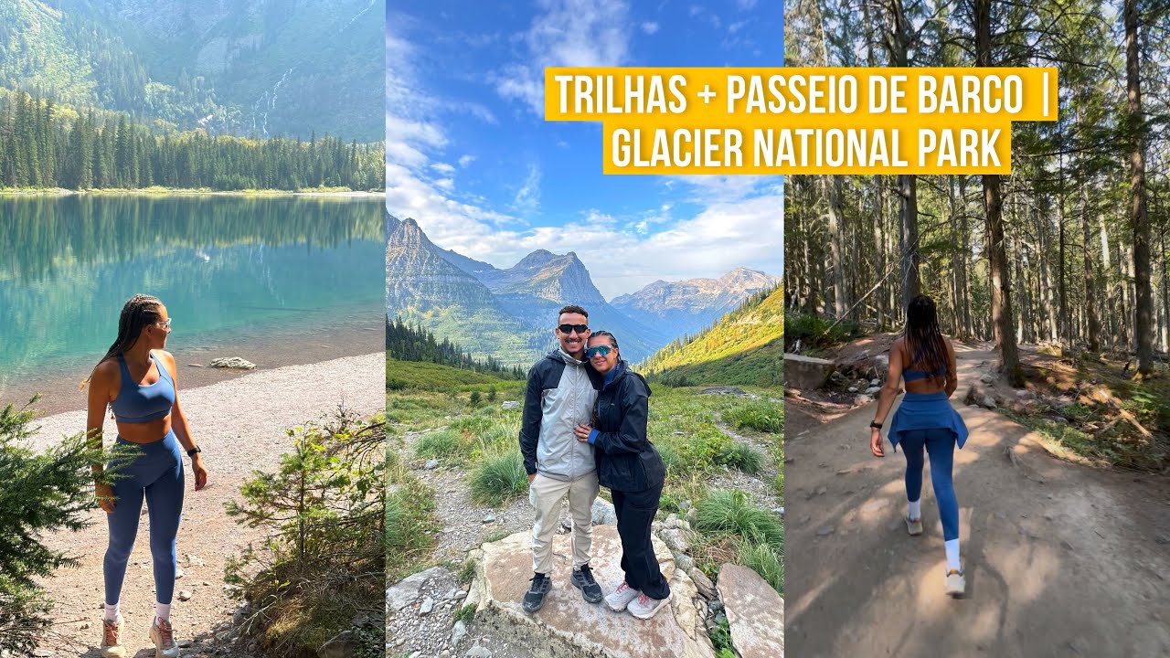 Do topo das montanhas ao lago mais lindo 🚗🌲 | Glacier National Park 