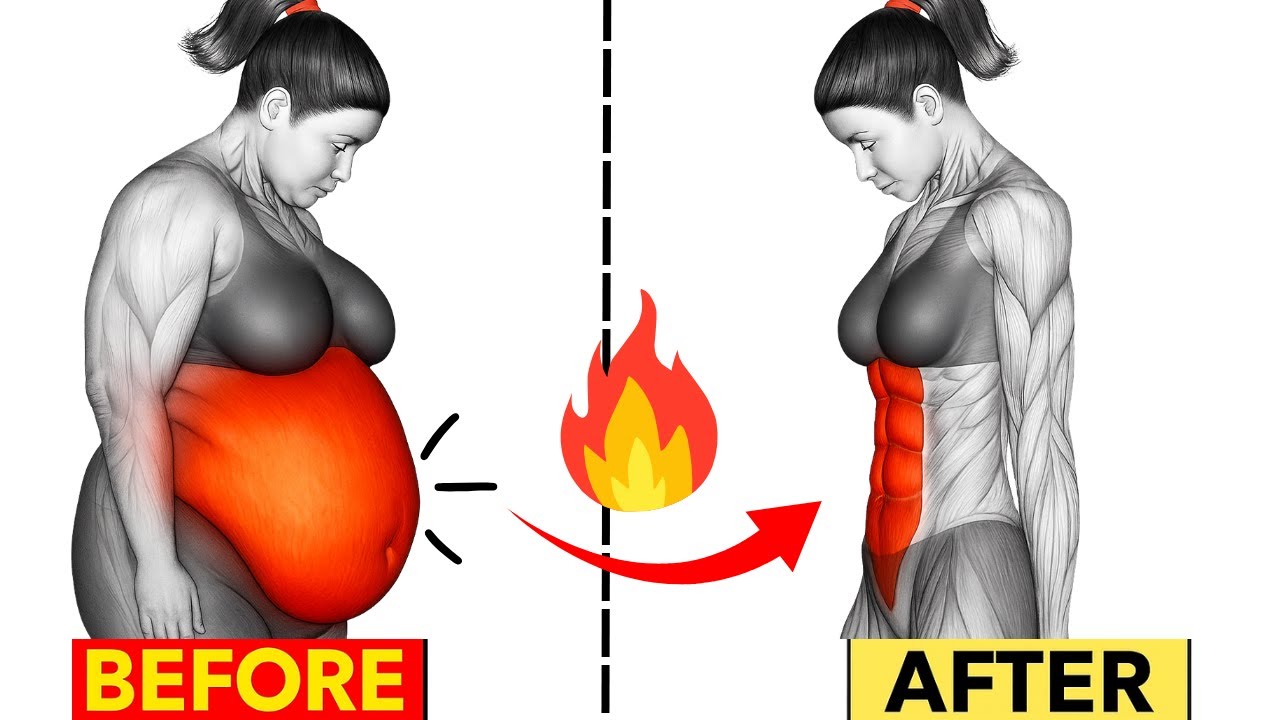 🔥 Lower and Upper belly fat ➜ Watch Your Stubborn Belly BURN Forever!