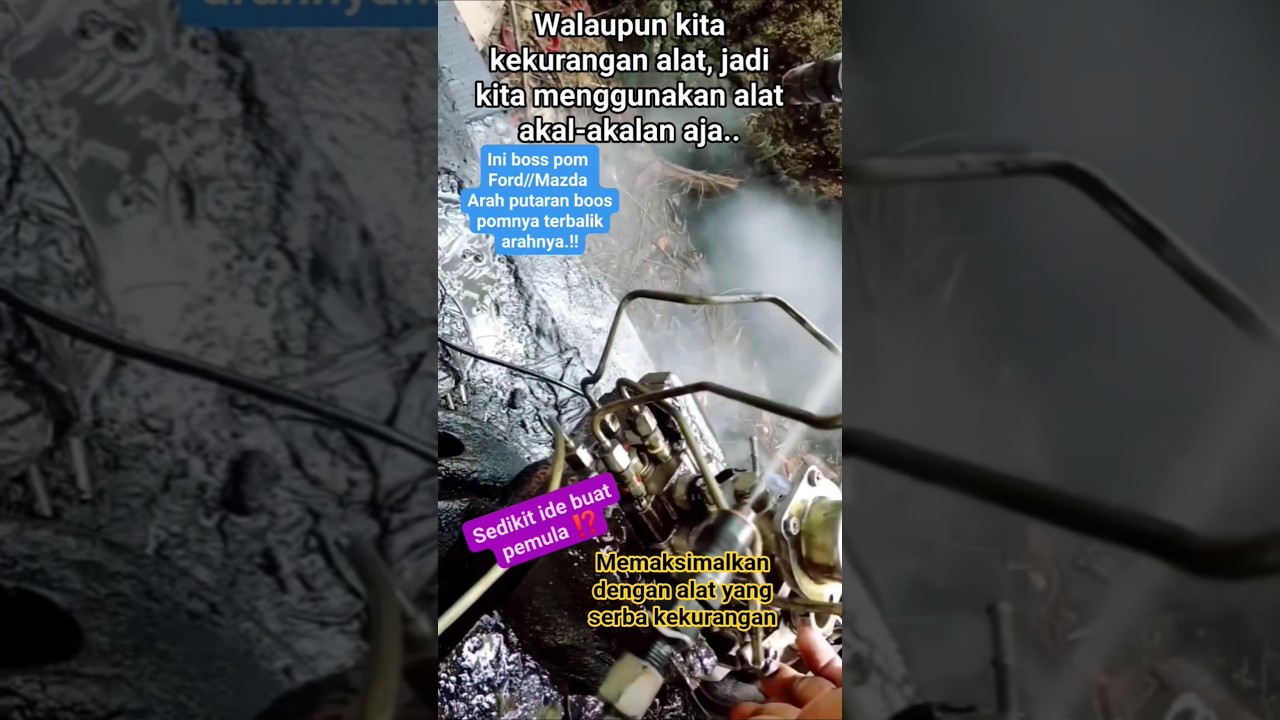 how to test the diesel injection pump // whith simple tools 