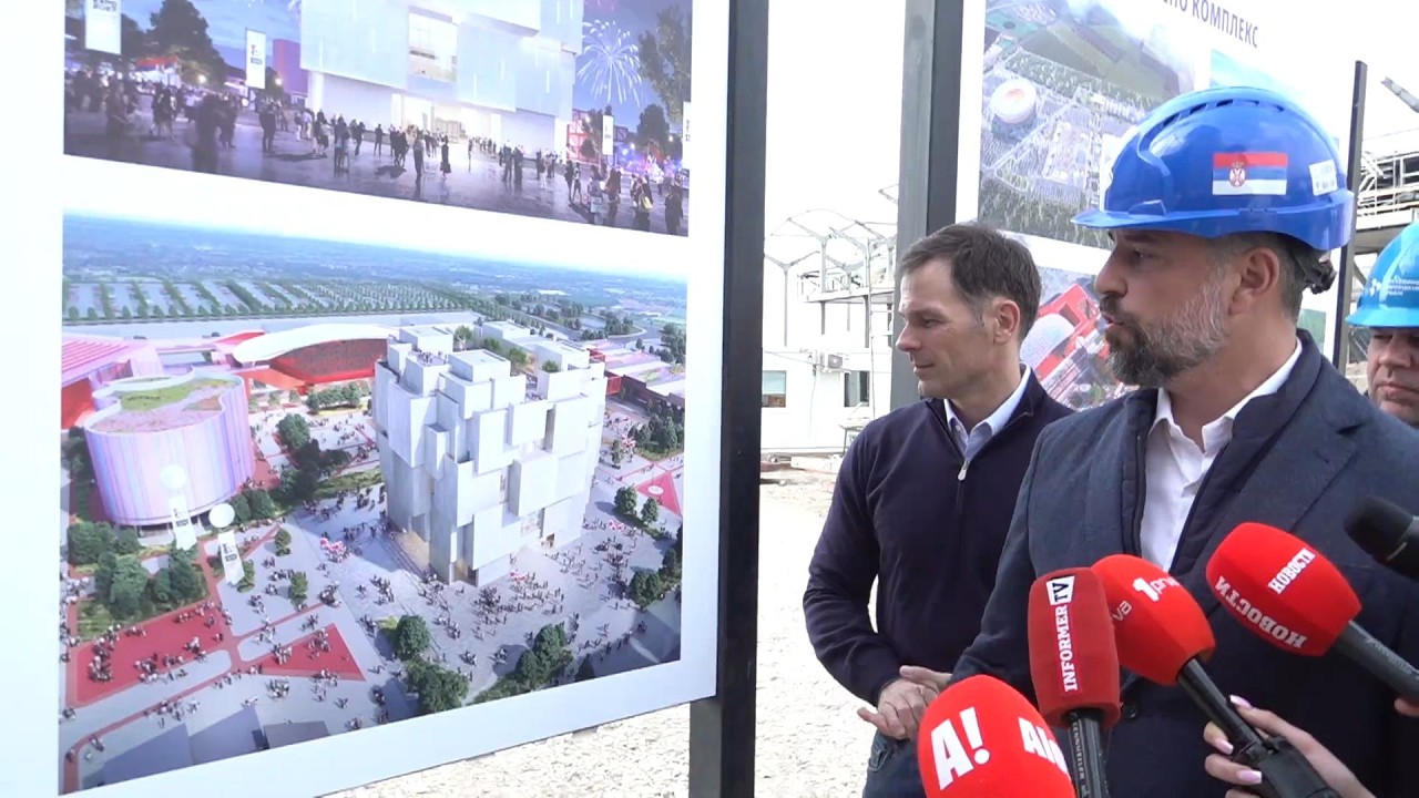 Siniša Mali u obilasku radova na izgradnji Nacionalnog paviljona u Surčinu
