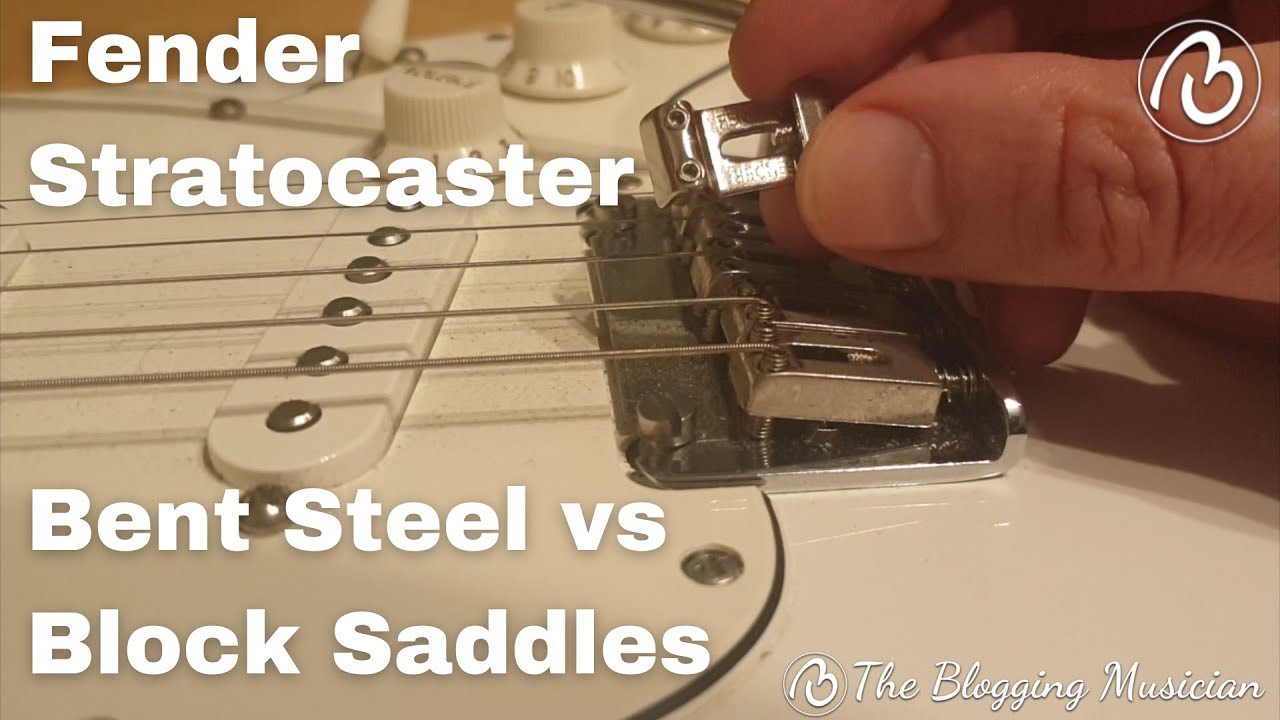 Fender Stratocaster: Bent Steel vs Block Saddles.