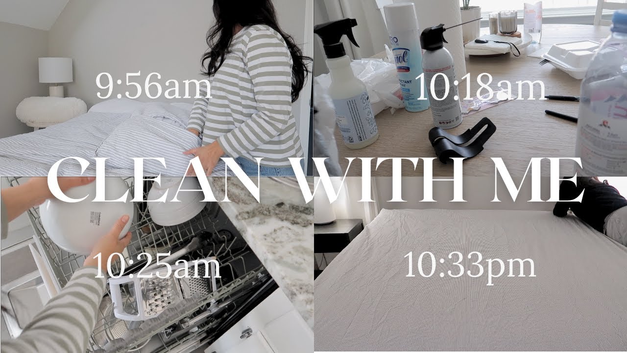 CLEAN with ME 🫧 , asmr, realistic, Sunday reset, mini vlog, motivation, silent, PRODUCTIVE @iyaya