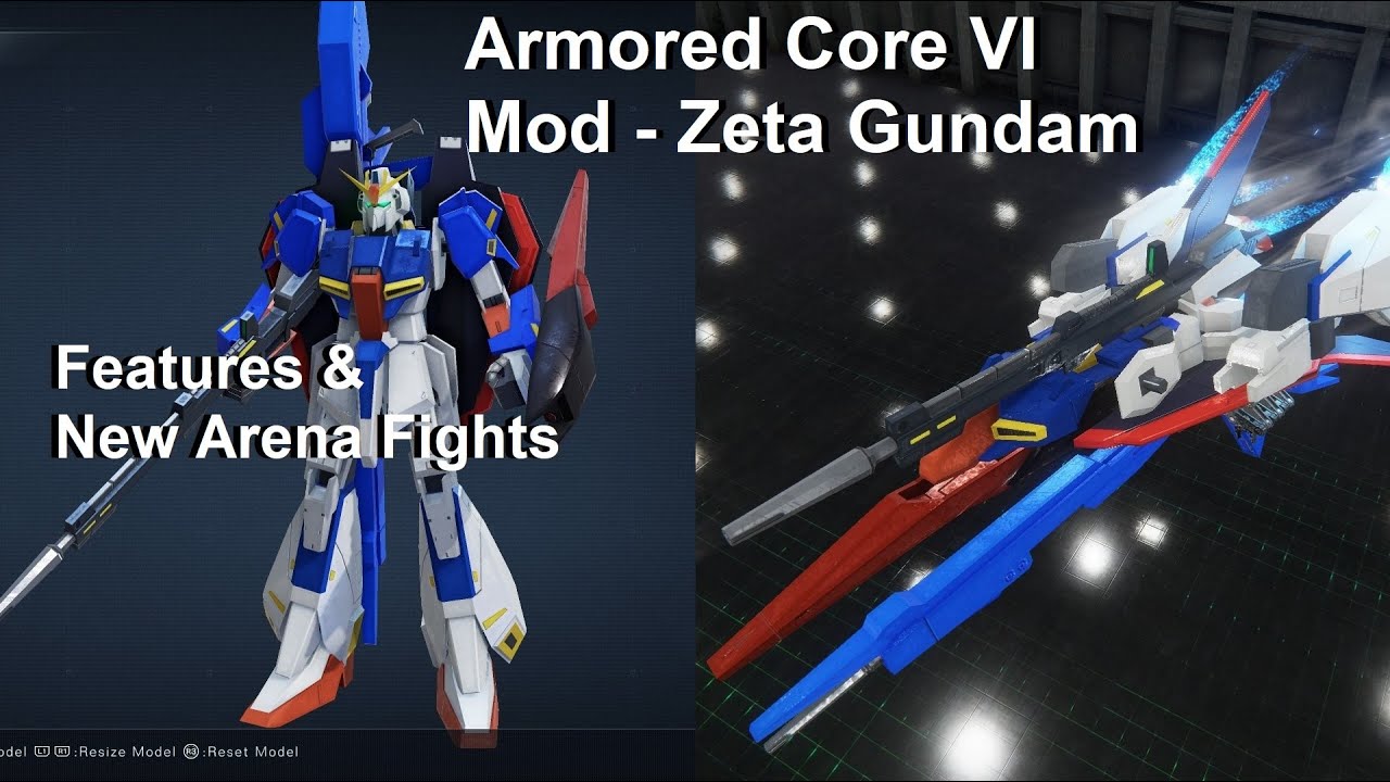 Armored Core VI - MSZ-006 Zeta Gundam mod- First Look + New Arena