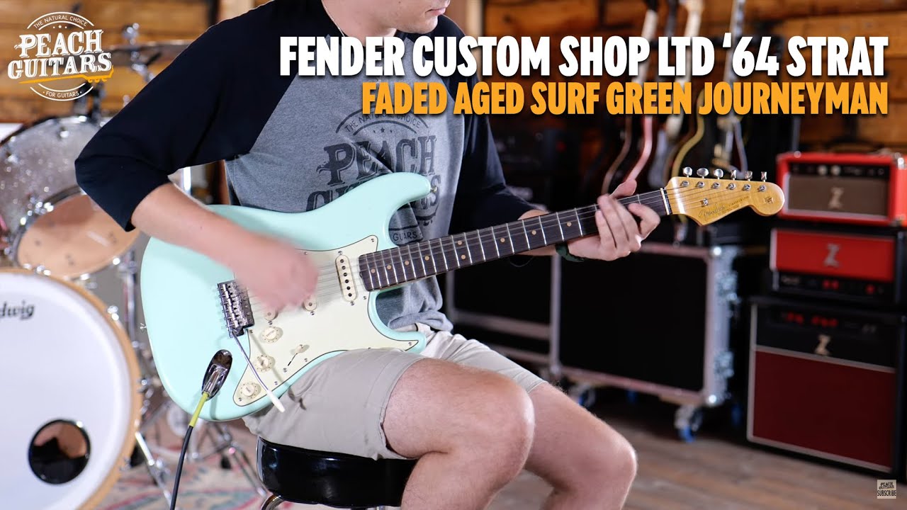 No Talking...Just Tones | Fender Custom Shop Limited '64 Strat Journeyman Faded Aged Surf Green