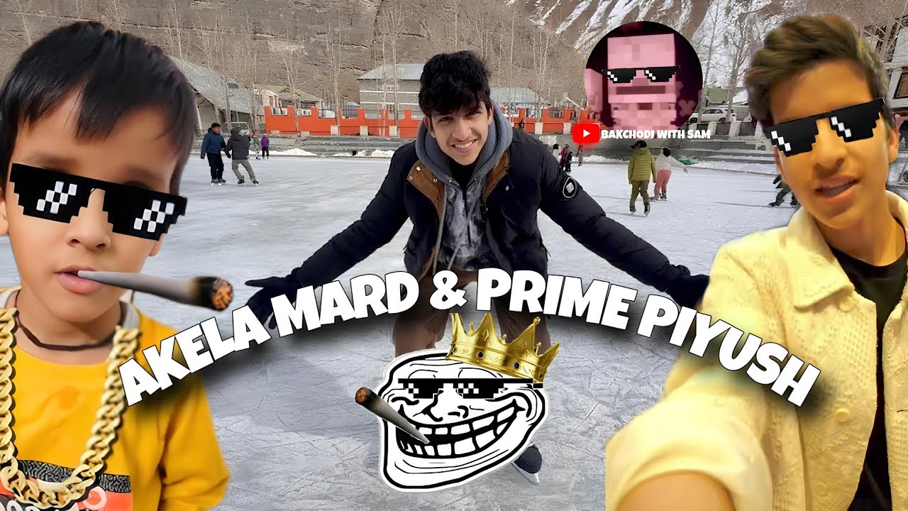 Akela mard & Prime Piyush 🗿🍷 @Sourav Joshi Vlogs @Piyush Joshi Gaming