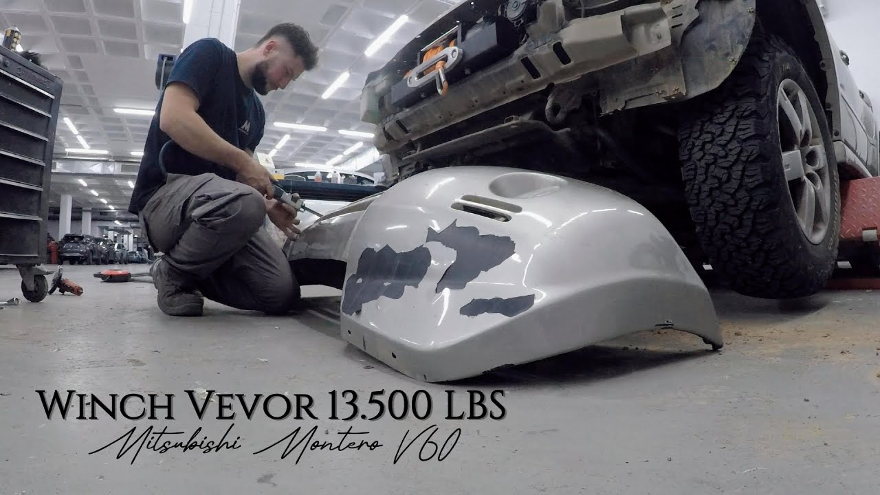 🛠️ Montando el WINCH VEVOR 13.500 LBS en el MITUSUBISHI MONTERO V60! 💥