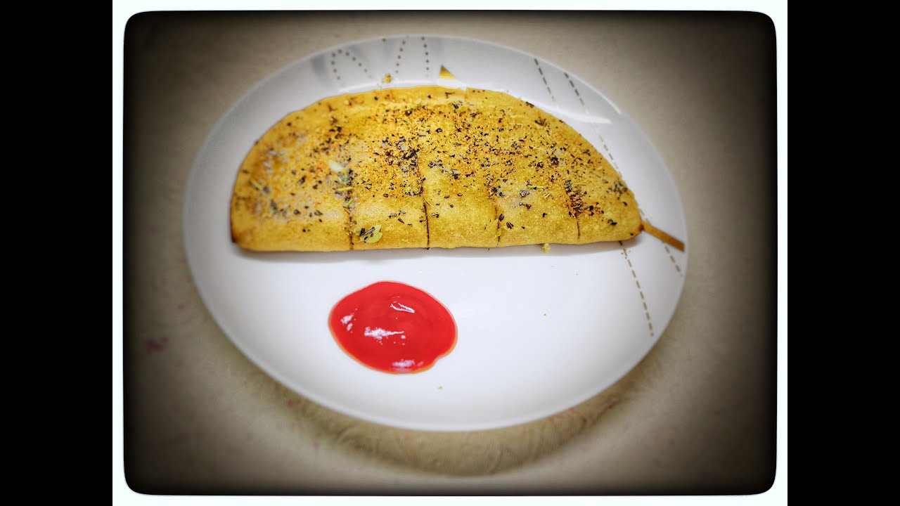 Wheat Garlic Bread at home/NO oven NO yeast NO maida / Whole wheat bread with flavour of garlic