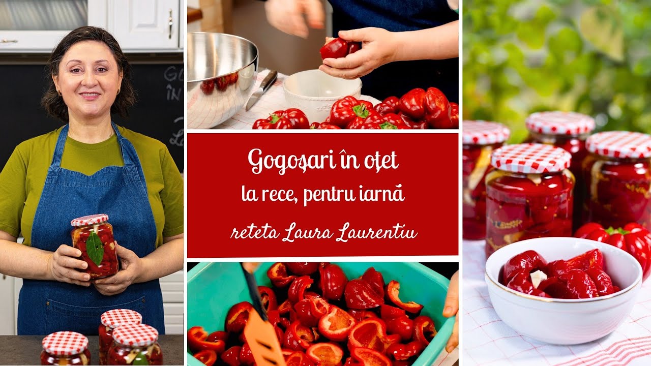 Gogoșari în oțet la rece, cea mai simplă rețetă pentru iarnă, din 5 kilograme